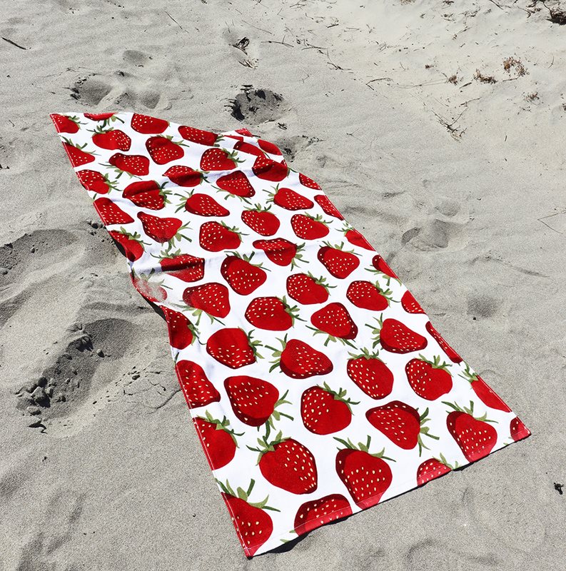 Beachhandduk Jordgubbe