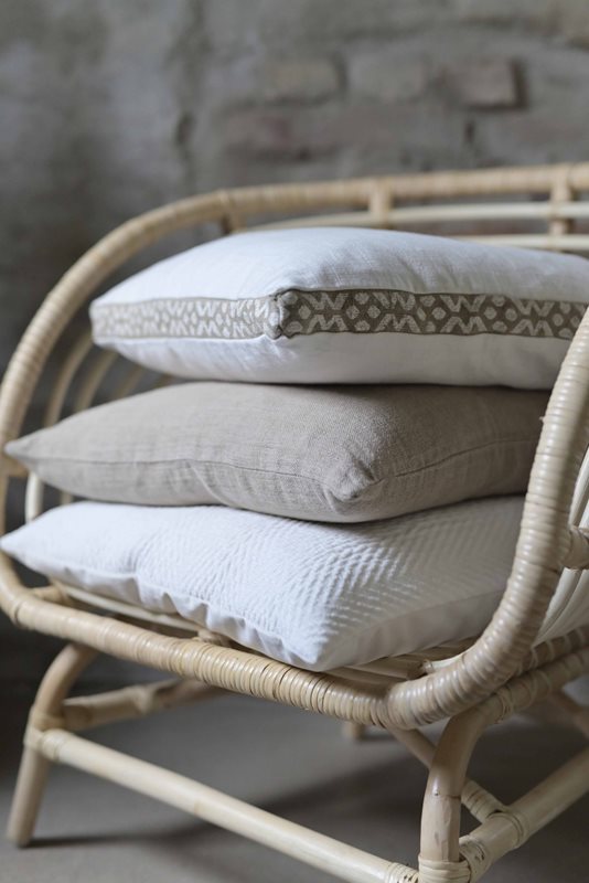 Indra kuddfodral bomull/lin