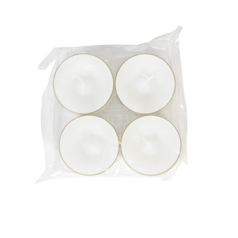 Stort värmeljus 4-pack i plastkopp