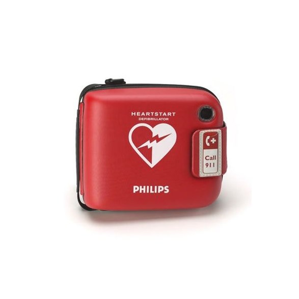 Defibrillatorväska,Philips Frx, röd, hård