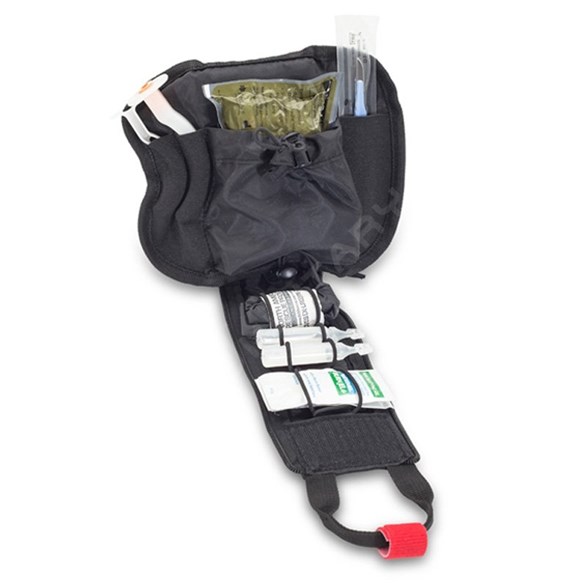 Kompakt, personlig förstahjälpenväska, svart, inkl förband