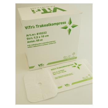 ViTri:Trakealkompress 7,5 x 10 cm, S