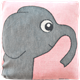 Cushion cover 30x30cm Elephant Pink