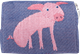 Pouch 12cm Pig Blue