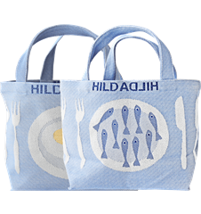 Tote XS Egg & Fish Blue