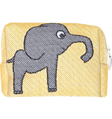 Toilet bag 12cm Elephant Yellow