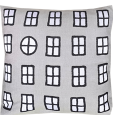 Cushion cover 45x 45 Windows Grey