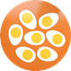 Pot Mat Eggs Orange
