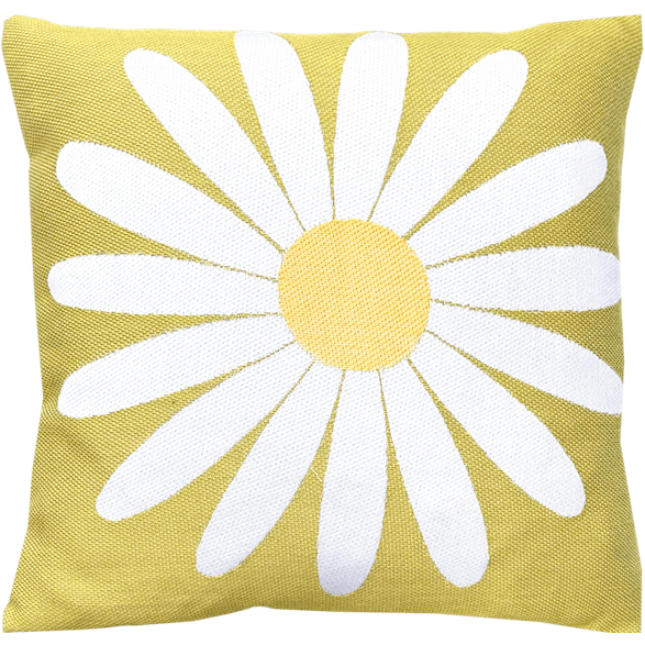 Cushion cover 30x30cm Daisy Lime