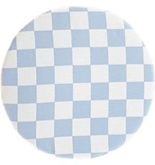 Coussin de siège Carreaux Bleus Clairs