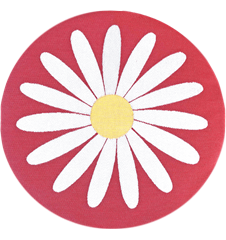 Coussin de siège Marguerite Rouge