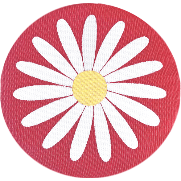 Coussin de siège Marguerite Rouge