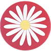 Coussin de siège Marguerite Rouge