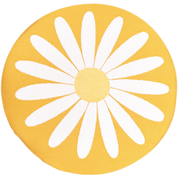 Coussin de siège Marguerite Jaune