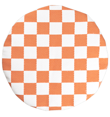 Seat cushion Checkered Orange