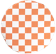 Coussin de siège Carreaux Oranges