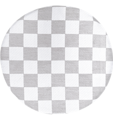Coussin de siège Carreaux Gris Clairs