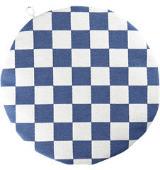Coussin de siège Carreaux Bleus