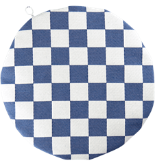 Seat cushion Checkered Blue