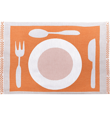 Table mat Plate Orange