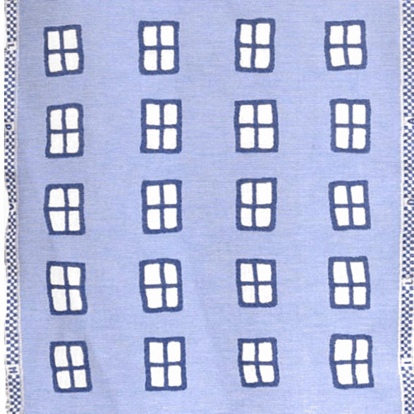 Fabric 45cm Windows Blue