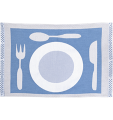 Table mat Plate Light-blue