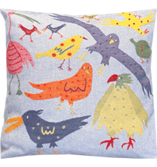 Cushion cover 45x45 Birds