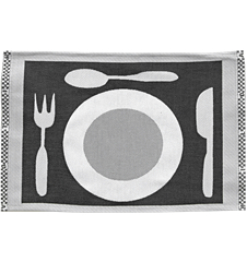 Table mat Plate Black