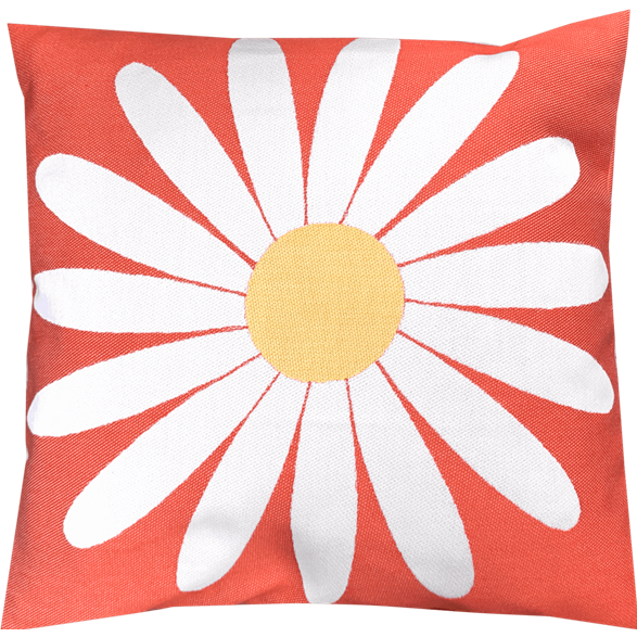 Cushion cover 45x45cm Daisy Dark Orange