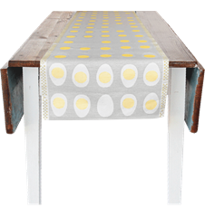 Fabric 35cm Eggs Light-grey