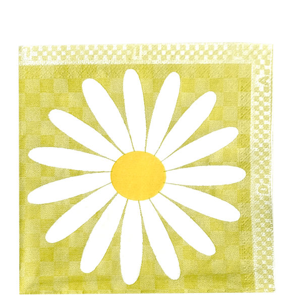 Paper Napkins Daisy Lime