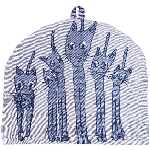 Couvre-théière Chats Bleus
