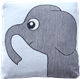 Cushion cover 30x30cm Elephant Blue