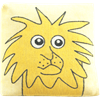 Taie d'oreiller douce 30x30cm Lion