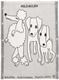 Essuie-mains 3 Chien Blanc