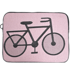 Laptop case Bicycle Pink