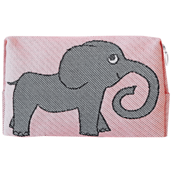 Kulturbeutel 18cm Elefant Rosa