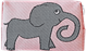 Kulturbeutel 18cm Elefant Rosa