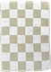 Kitchen towel Check Linen Green white