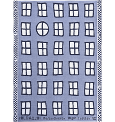 Handtuch Fenster Blau