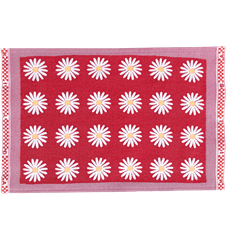 Table mat Daisy Red