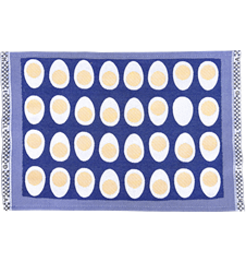 Table mat Eggs Blue