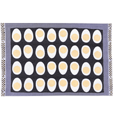 Table mat Eggs Black