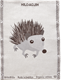 Towel Hedgehog White