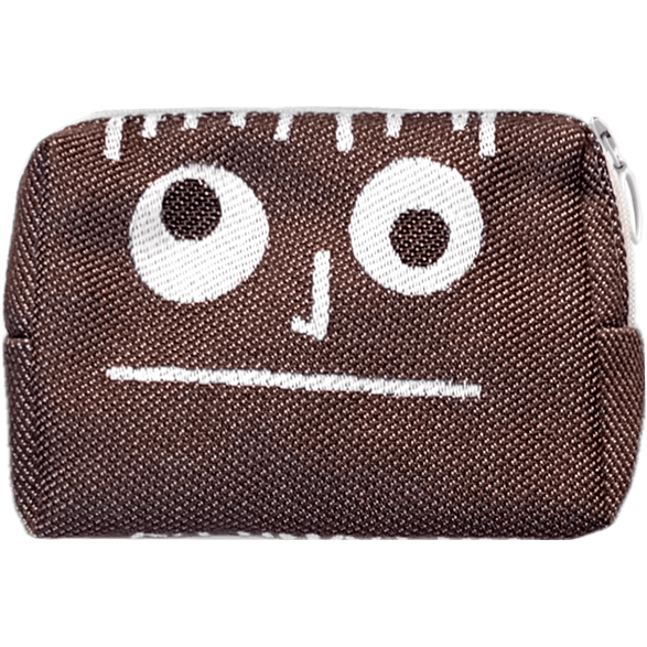 Toilet bag 12cm Little Man Brown