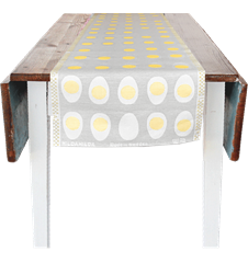 35x150cm (13x59in) Egg Linnen-Grey