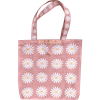 Tote L Daisy Linen Pink