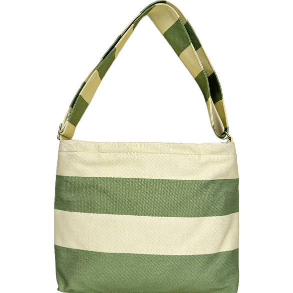 Messenger Bag Stripes Green
