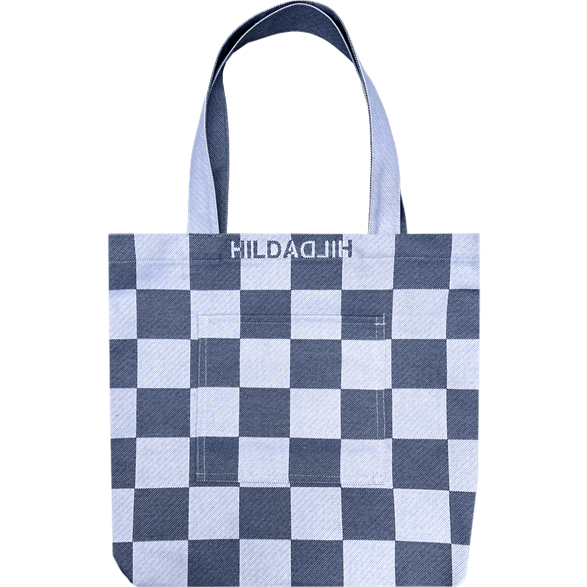 Tote L Karierter Blau Blau