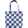 Tote L Carreaux Bleu Bleu